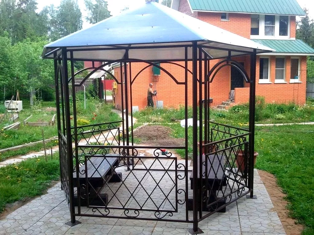 Портфолио кованые беседки