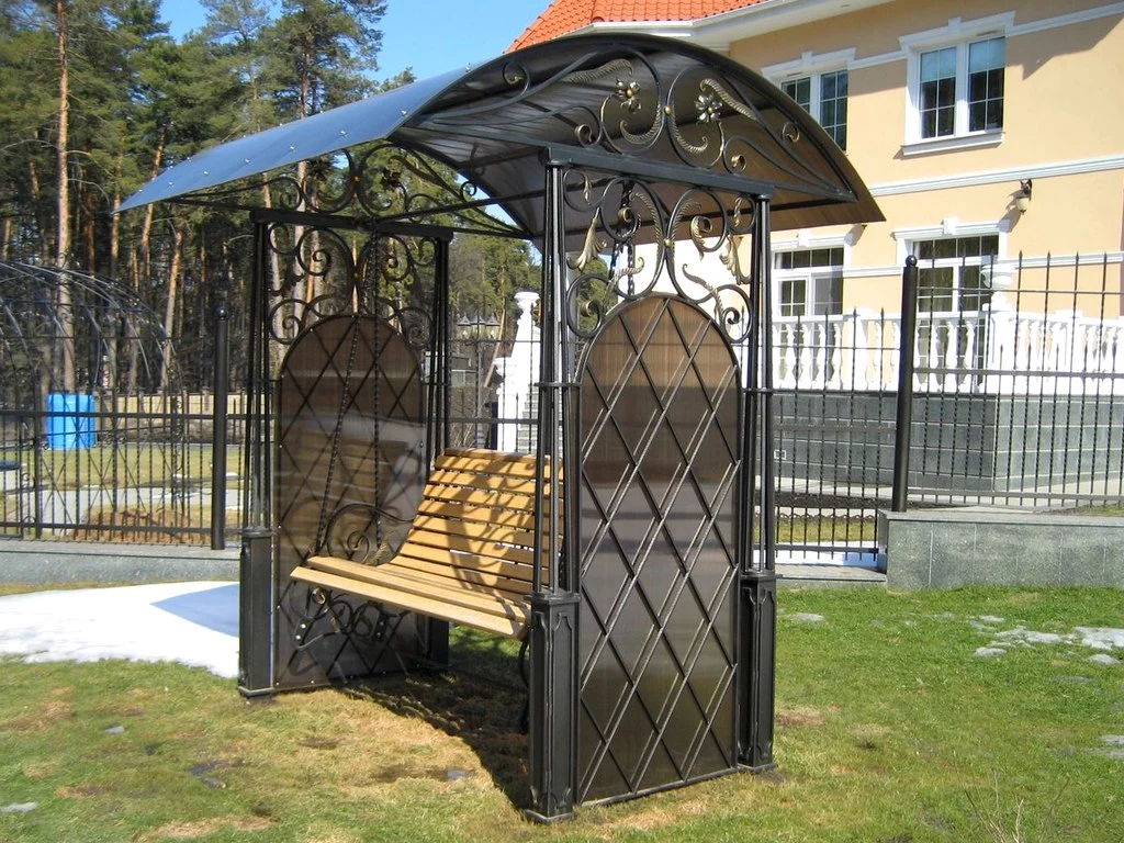 Кованая банкетка/скамейка 30