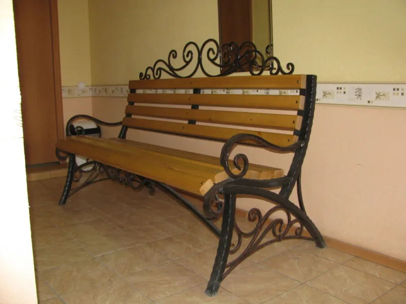 Портфолио кованые банкетки, скамейки