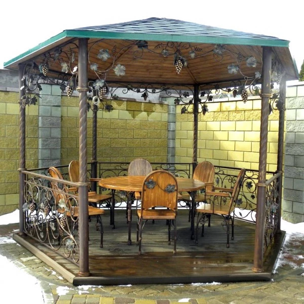 Кованая беседка для дачи БД-01: Идеальное решение для вашего загородного отдыха